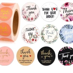 🆕100 Assorted Random Thank You Stickers